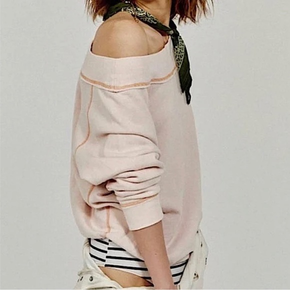 free people  YOU BET  Sweatshirt Bodysuit - Picture 2 of 7